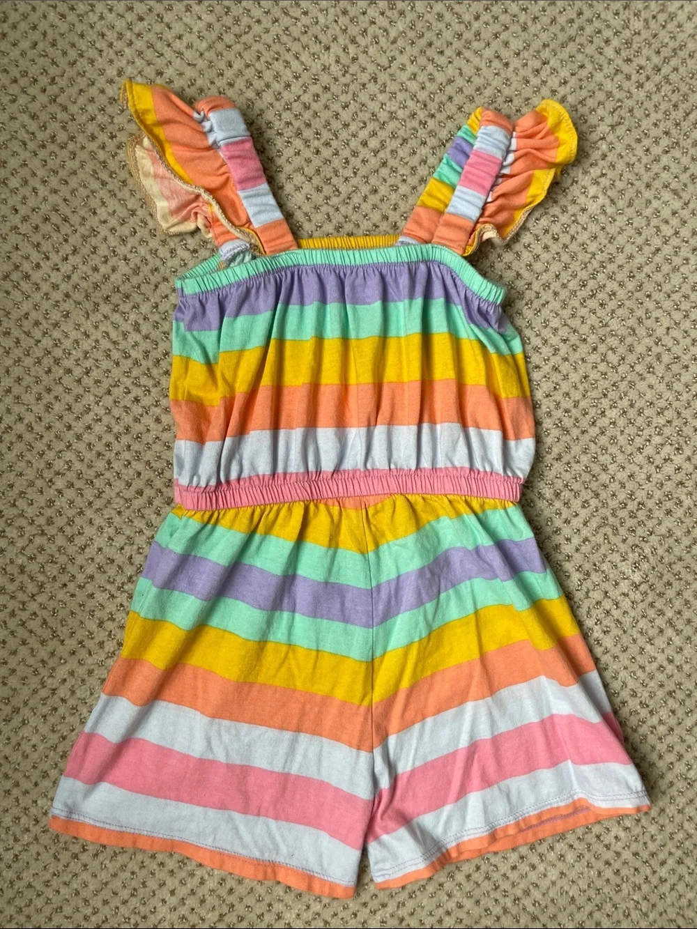 Old Navy rainbow striped romper